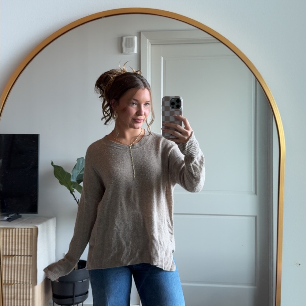 Women's Beige Cashmere Sweater